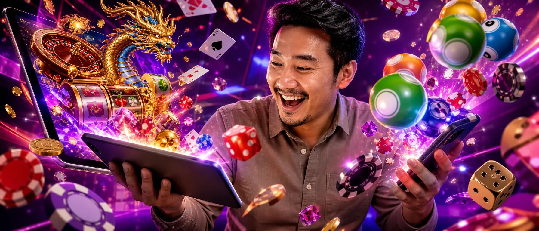 Still Deciding Where to Play? Take a Proper Look at Aladdin99. Before you sign up anywhere, see exactly wha… – neon arcade purple illustration